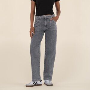 Kut from the Kloth Ashton High Rise Wide Leg Barrel, Exclusive Size 22 / Settled